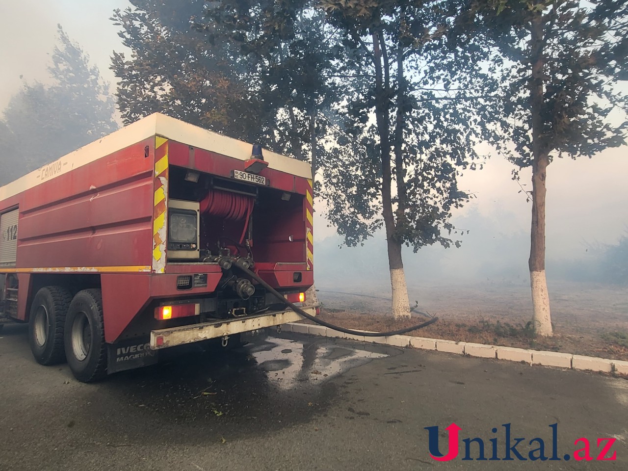 Xaçmazda yanğın oldu - FOTOLAR (VİDEO)